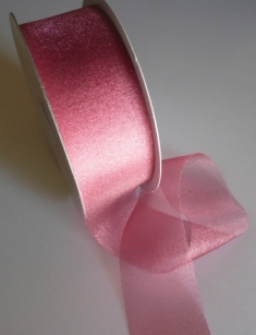 Chiffon Ribbon - Cut-edged - Melon R196 - Click Image to Close